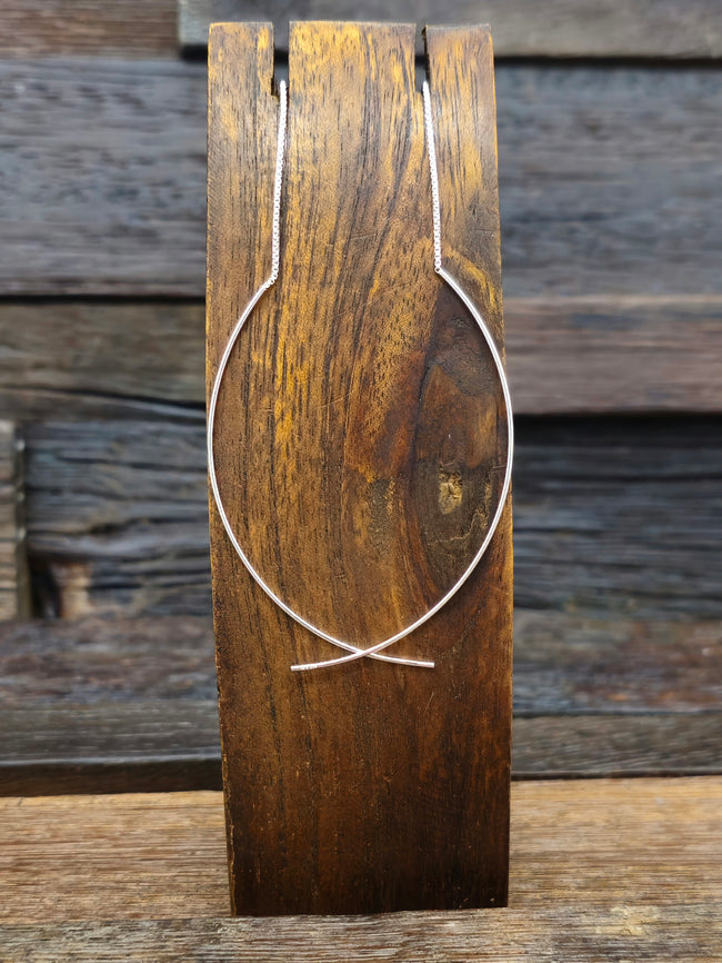 Long Sterling Silver Threader Earrings
