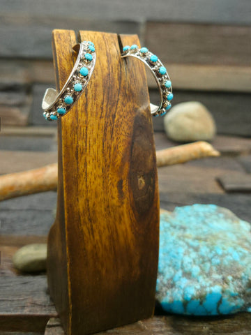 Sterling Silver Half-Round Earrings