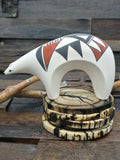 Hand Painted Acoma Ceramic Bear by Kuutimaitsa - 6 1/2 in. by 4 in. by 2 in.
