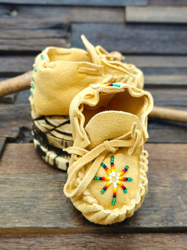 Handmade Infant Moccasins by Felix Ashley