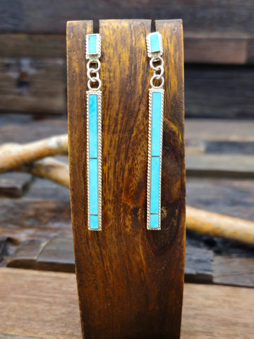 Lapis Lazuli Slab Earrings