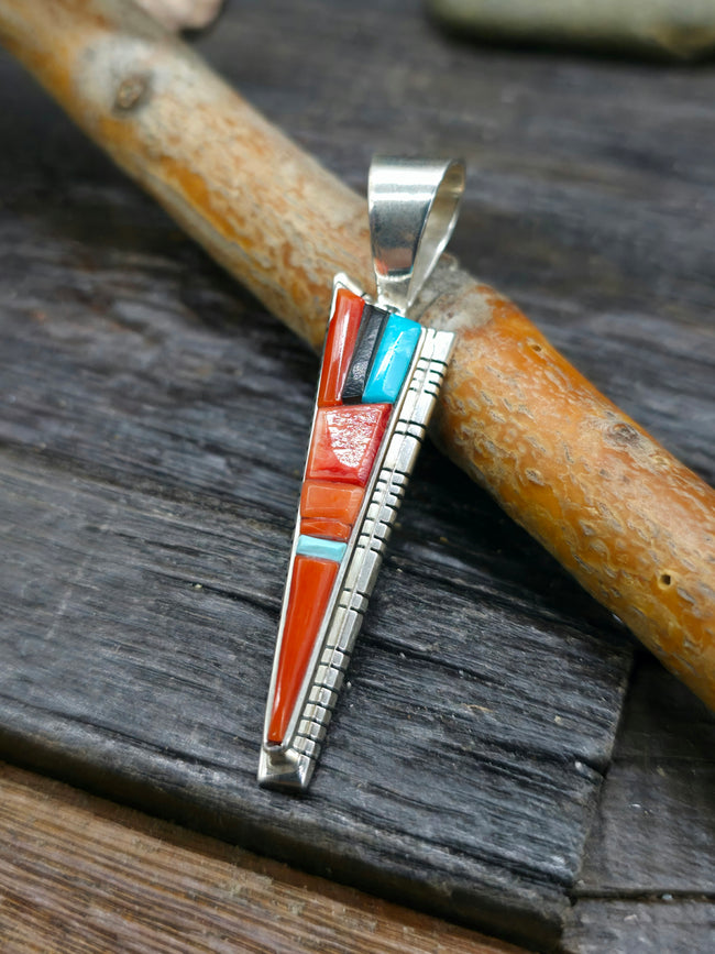 Cobblestone Inlay Pendant by David Tune