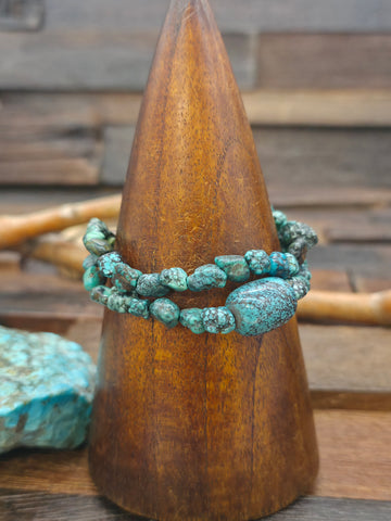 Fluted Bead Sterling Silver Bracelet - 8 in.