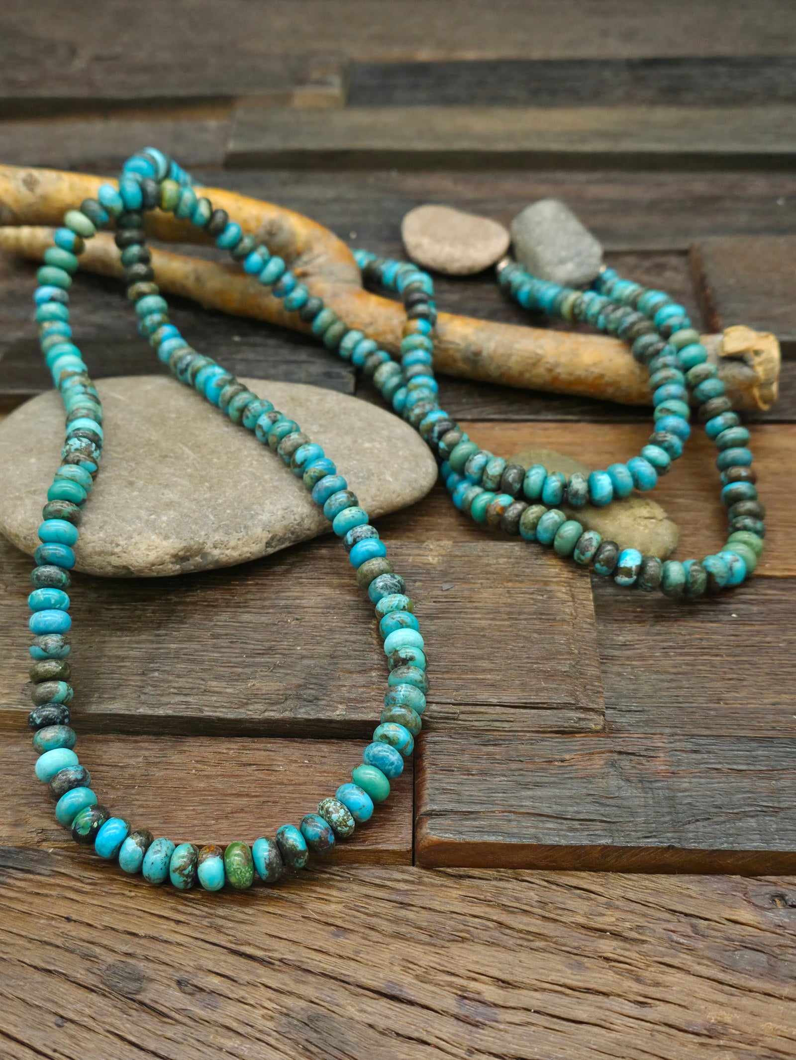 Blue Sky Horse Beaded Necklace - 48 in.