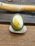 Leon Martinez Turquoise and Sterling Adjustable Ring