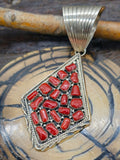 Large Coral Cluster Pendant by A. Spencer