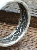 Sterling Silver Band Ring with Interior Stamp Work by Sunshine Reeves - Size 11 - Designs Vary