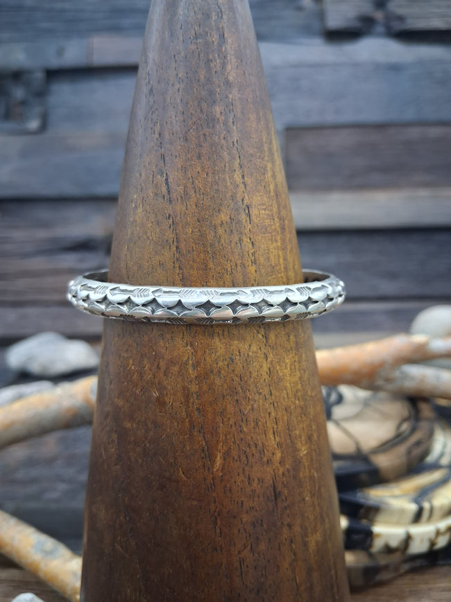 Silver Sterling Stamped 5.5in Bracelet by Sunshine Reeves
