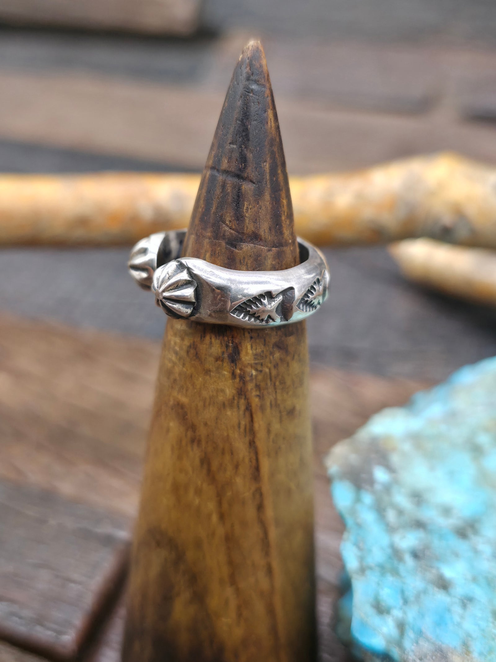 Sterling Silver Arrowheads Wraparound Starshot Ring by Sunshine Reeves - Size 7