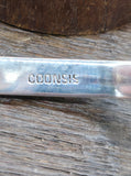 High Shine Sterling Silver and Sleeping Beauty Turquoise Cuff by Elliot Coonsis - 6 1/2 in/ w/gap