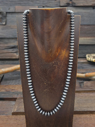 Sterling Silver Saucer Bead Necklace by Bryannen Hallwood - 20 in. 12 mm