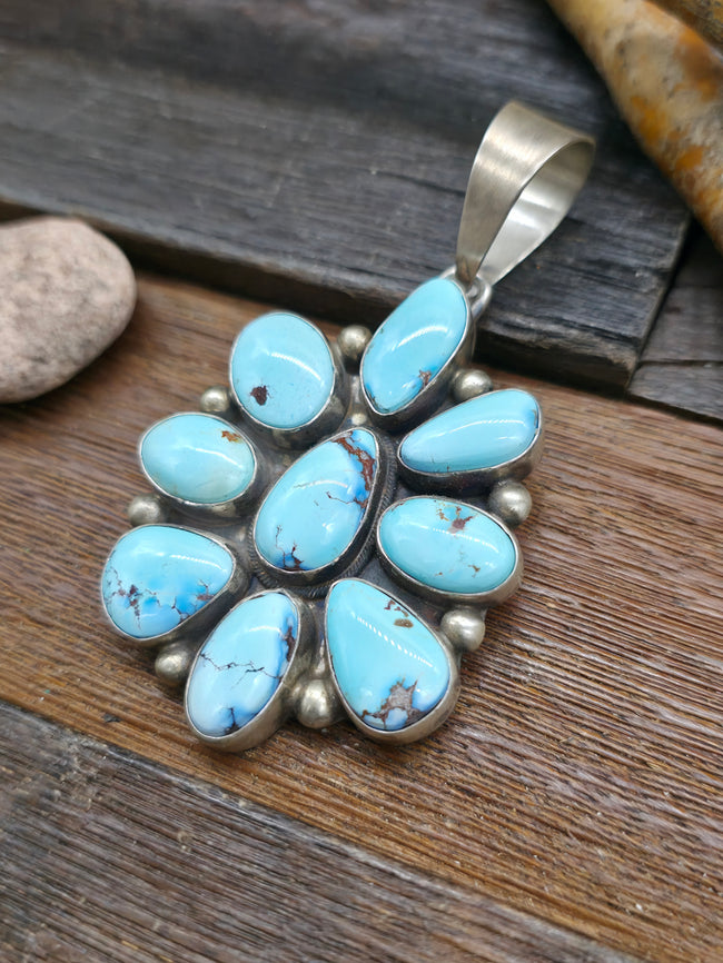 Golden Hills Sterling Silver Cluster Pendant by Kathleen Livingston