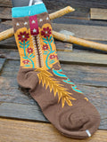 Cowboy Boot Pattern Socks - Medium