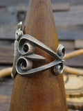 Cast Oxidized Sterling Silver Dragonfly Cuff - 6 1/4 in.