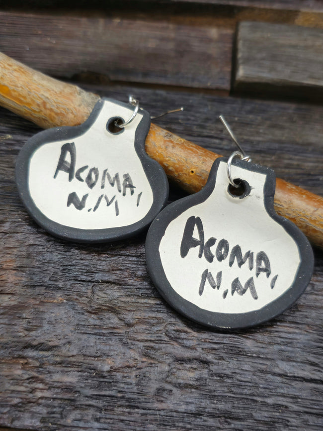 Pottery Dangle Earrings by Mary Garcia