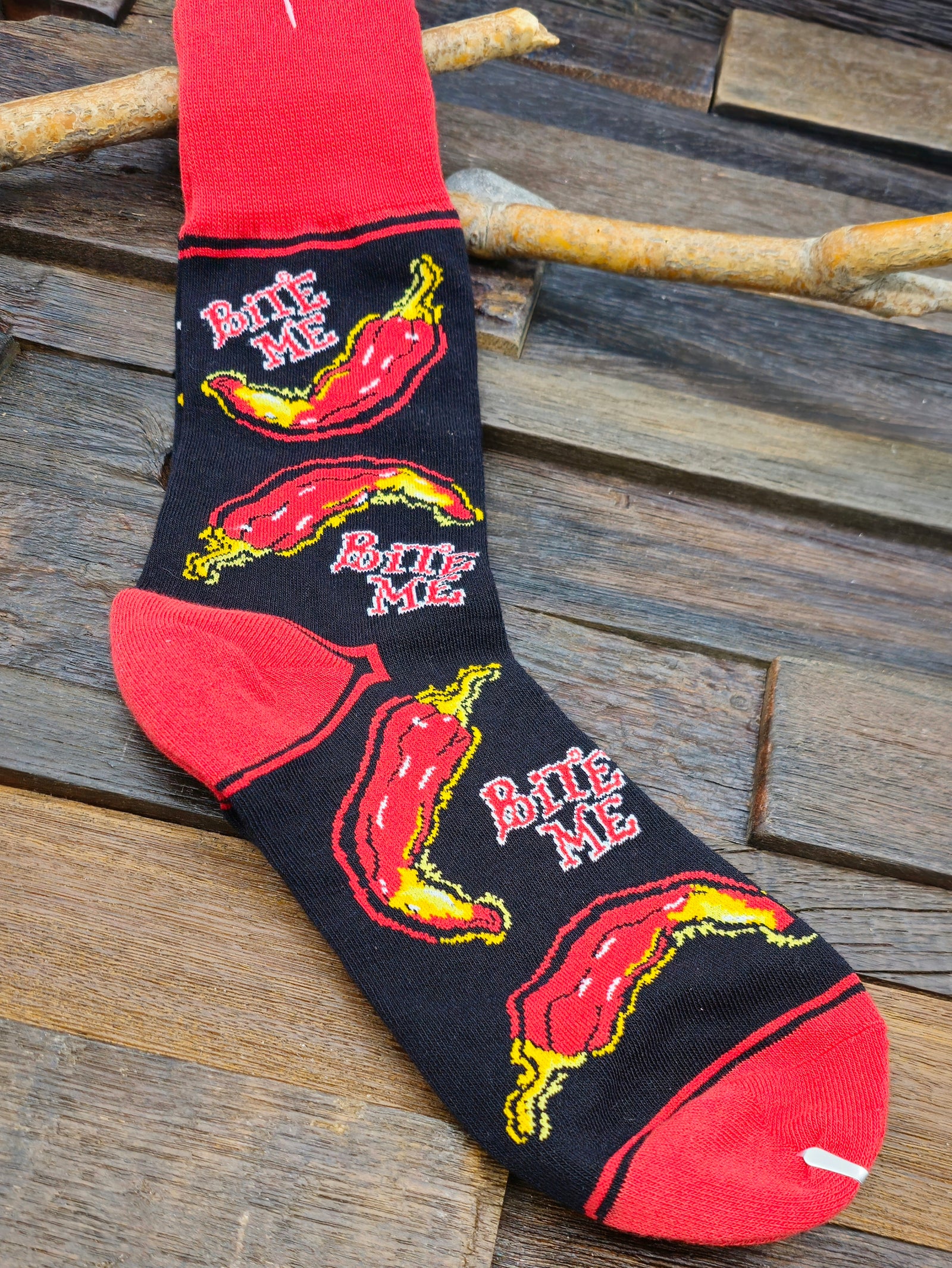 "Bite Me" Chili Socks - Large