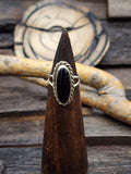Onyx and Sterling Silver Oval Ring by Tommy Lee