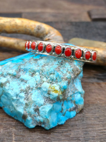 Zuni Needlepoint Turquoise Squash Blossom Necklace and Earring Set