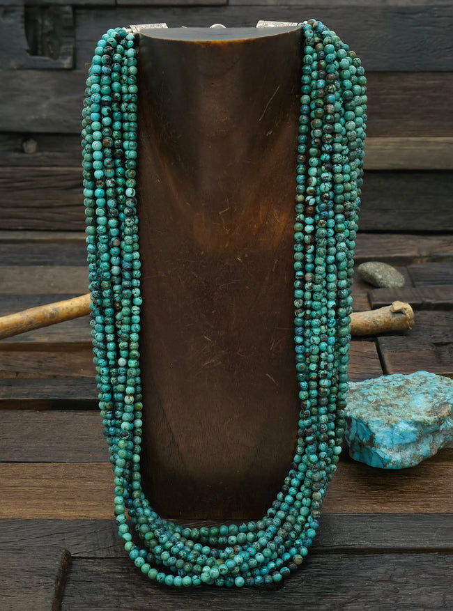Ten Strand Sky Horse Turquoise Necklace by Fred Archuleta - 28 in.
