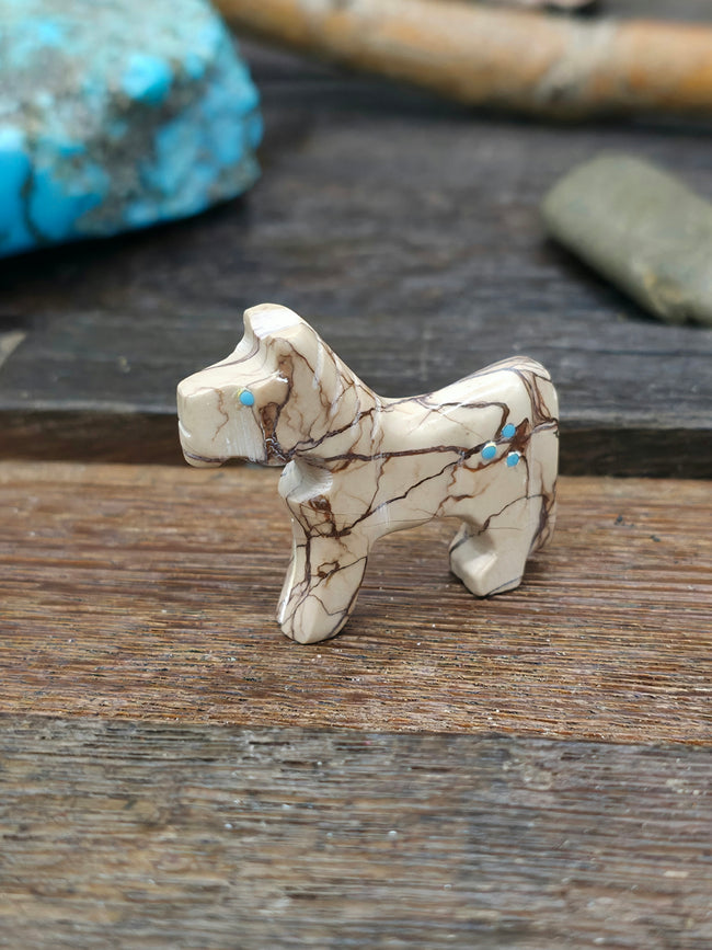 Hand Carved Horse Fetish by Monica Etsate