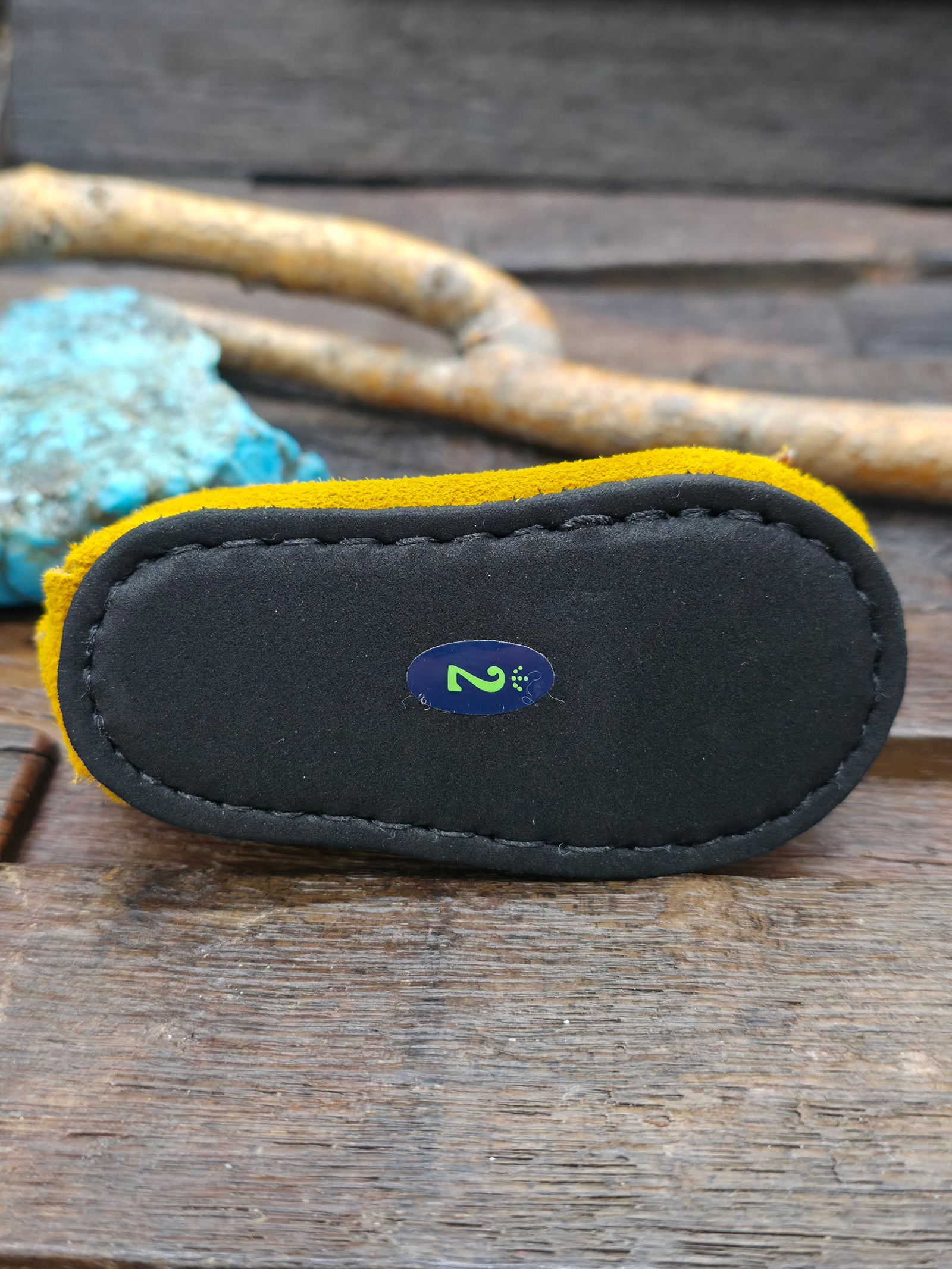 Bastien Infant Beaded Moccasins - Tan Size 2