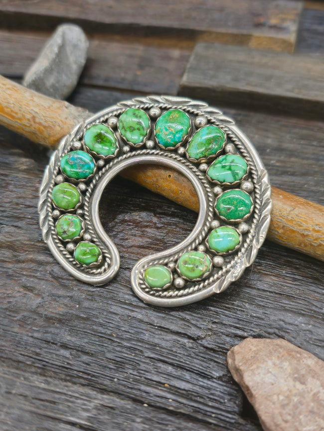 Sonoran Turquoise Naja Pendant with Shepherd's Hook
