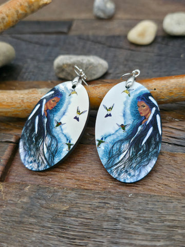 Turquoise and 14K Gold Bead Earrings