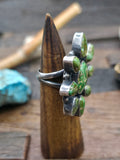Sterling Silver Sonoran Gold Turquoise Cluster Ring by 