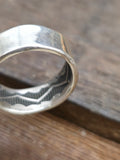 Sterling Silver Band Ring with Interior Stamp Work by Sunshine Reeves - Size 8 - Designs Vary