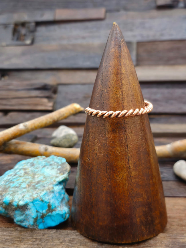 Copper Coil Cuff - 6 in.