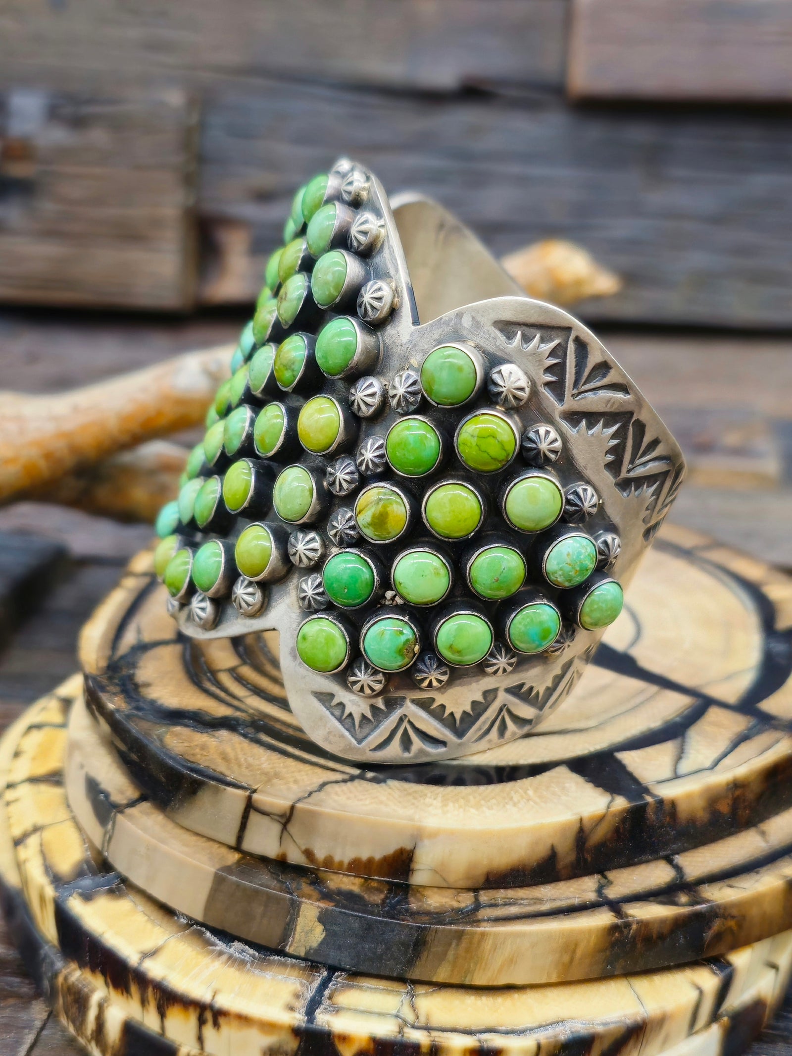 Sterling Silver Sonoran Turquoise Cuff by Paul Livingston - 6 1/2 in.