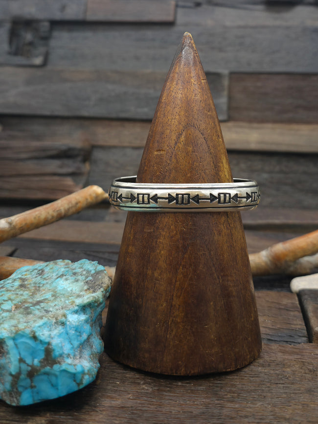 Sterling Silver Overlay Cuff by Rose Singer - 7 in.