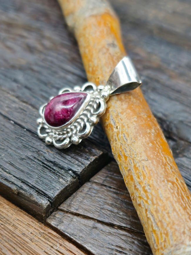 Purple Spiny Pendant by Prescilla Smith