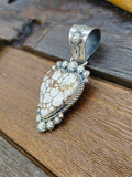 Sterling Silver and Wild Horse Heart Pendant by Rosella Paxton