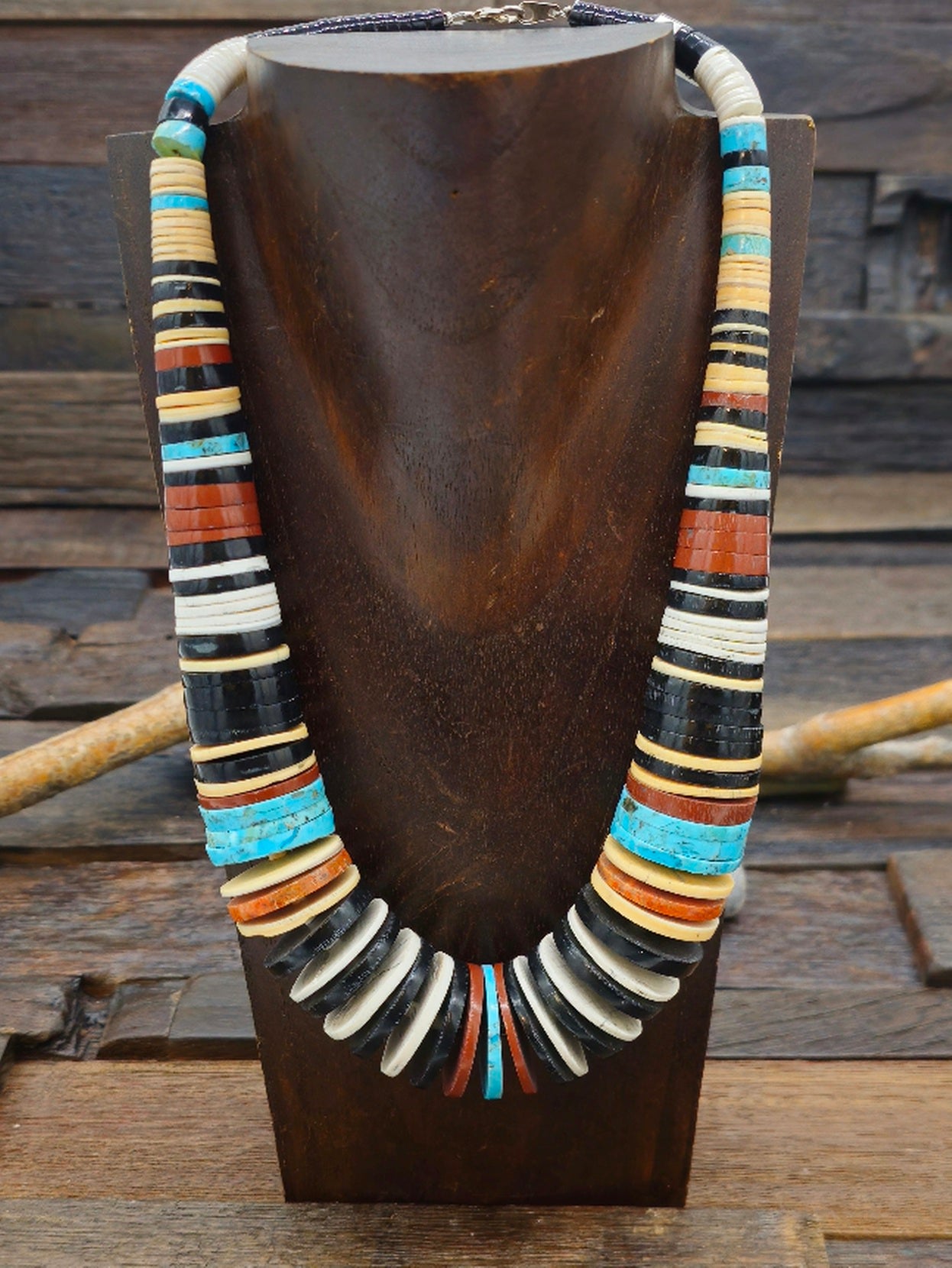Pula Calabaza 20 Inch Disc Necklace