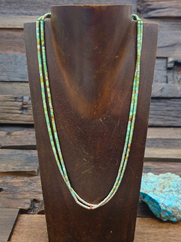 Turquoise and Sterling Silver Hook Earrings by Delmar Armstrong