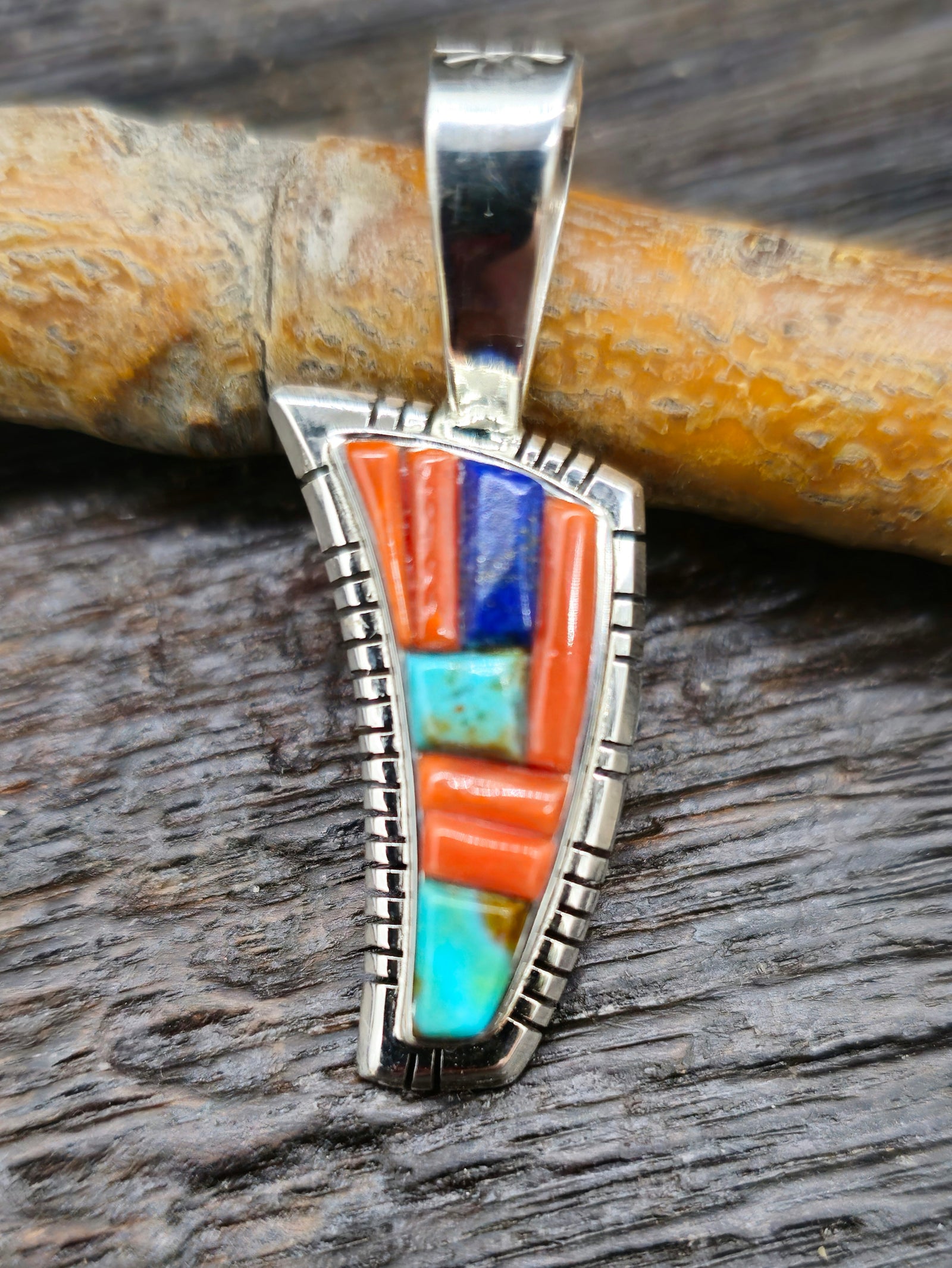 Cobblestone Inlay Pendant by David Tune