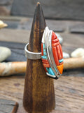 Adjustable Cobblestone Inlay Ring by David Tune