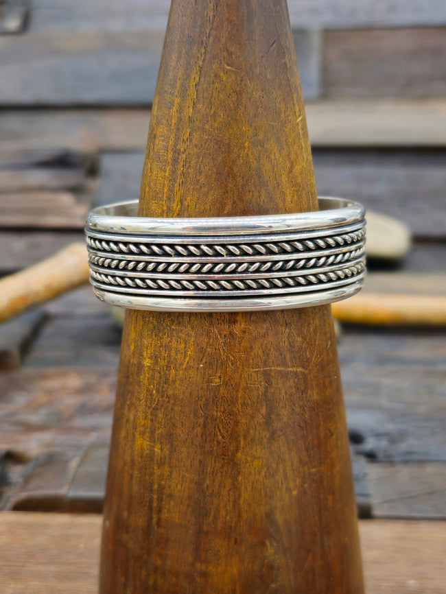 Sterling Silver Bracelet by Tom Hawk - 7 in.