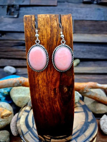 Green Turquoise Circular Earrings