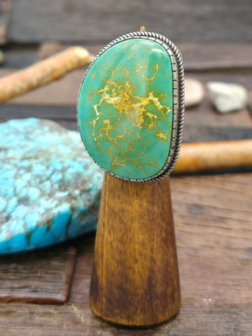 Cast and Stamped Sterling Silver, Turquoise, and Purple Spiny Oyster Thunderbird Pendant by Sean Cayatineto - 4 in. by 2 in.