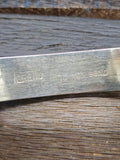 Sterling Silver and Turquoise Channel Inlay Bracelet by Larry Loretto 7 in