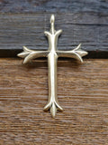 Sterling Silver Cross Pendant by F.L. Begay - 2 by 1 1/2 in.