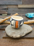 Mini Handmade Acoma Pot by Joyce Lucero - 1 1/2 in. by 1 1/2 in. by 1 1/2 in.