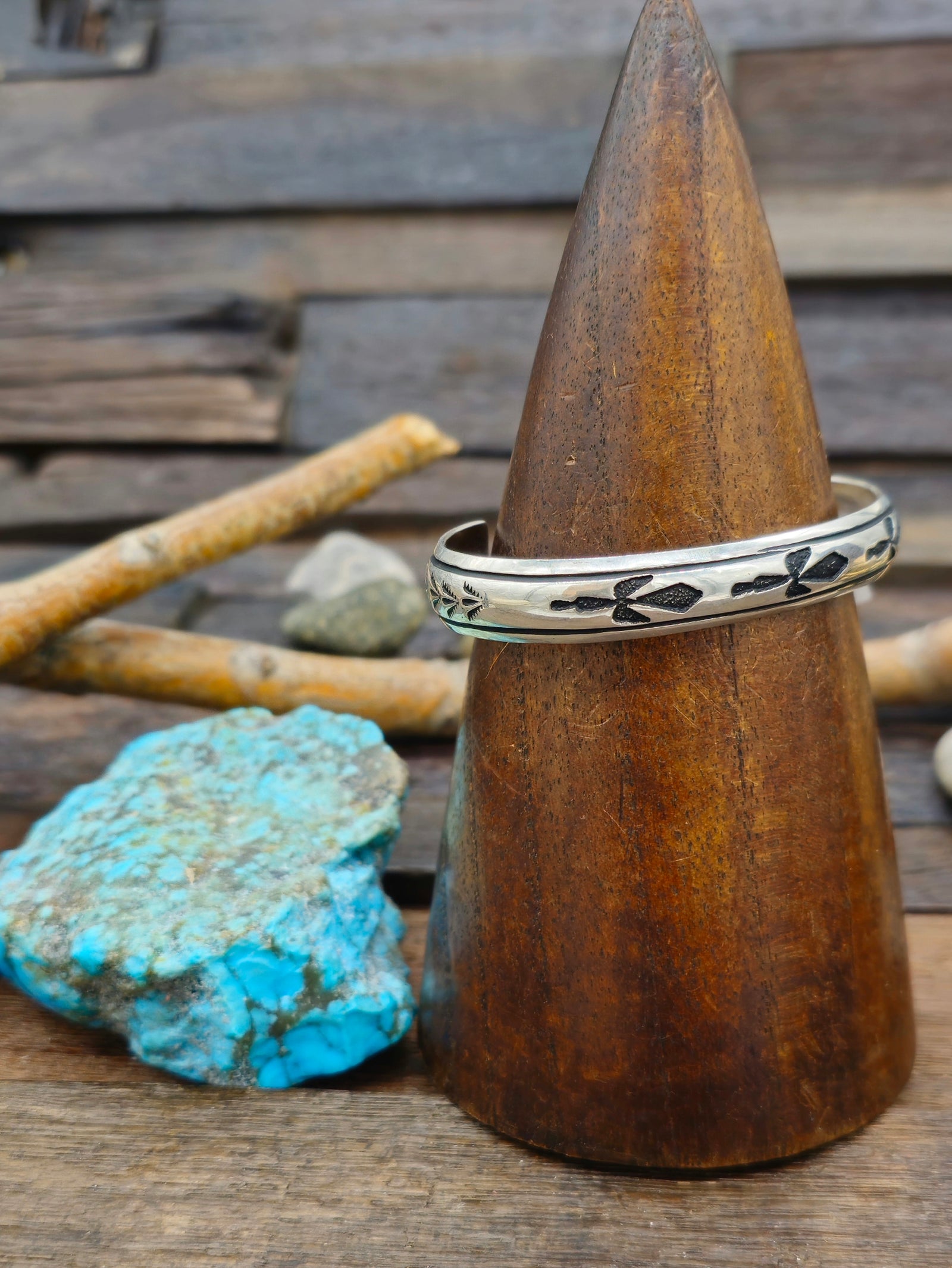 Sterling Silver Overlay Cuff by Rose Singer - 6 1/2 in.