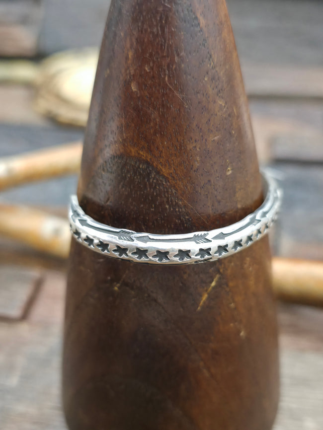 Stamped Sterling Silver Stars and Arrows Cuff by Sunshine Reeves - 6 1/2 in.  with Gap