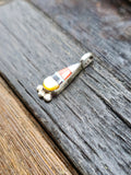 Vintage/Estate Sterling Silver Mini Teardrop Inlay Pendant