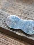 Sterling Silver Coral Two Stone Hook Earrings by Robert Yazzie