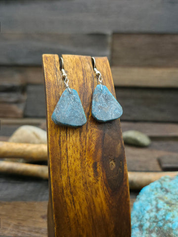 Caroline Tsosie One-Row Sterling Silver Hoop Earrings