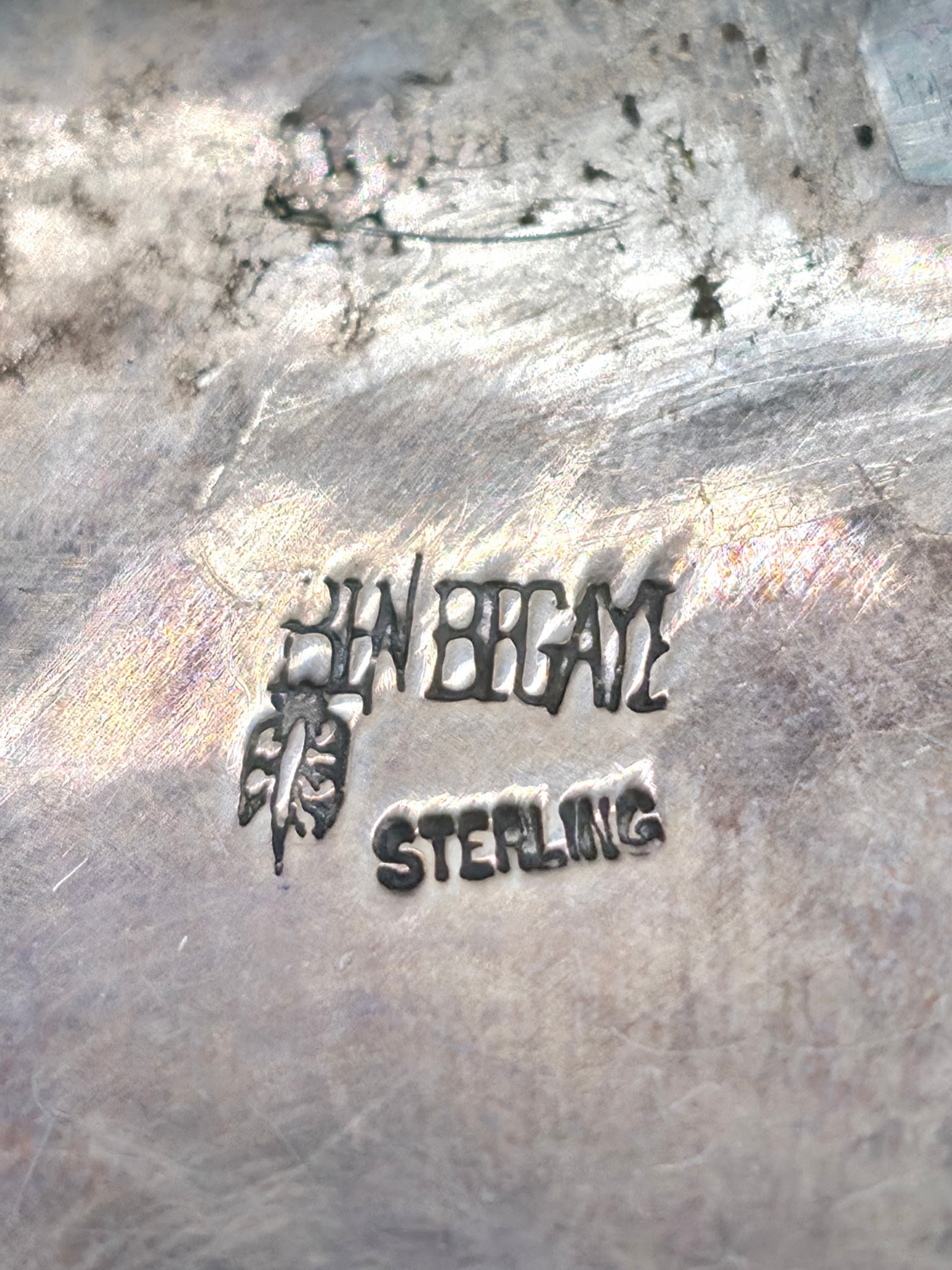 Sterling Silver Leaf Applique and Sleeping Beauty Turquoise Nugget Concho Belt by Ben Begaye - 54 in.